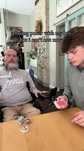 I think he cheated @nate #als #challenge #love #eyegaze #poker | playing cards