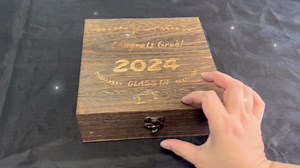 Graduation Gift Box Wooden Graduation Keepsake Box Engravong Graduation Cap Graduation Gift for Him Decorative Memory Box Class of 2024 Graduation Gift for Graduate High School College Party