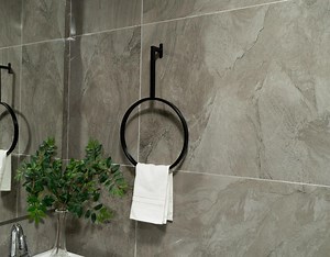 Modern Metal Bathroom Towel Rack - Etsy