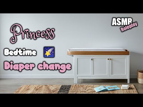 Princess gets her diaper changed before bedtime | DDLG | roleplay ASMR | comforting |ABDL| caregiver