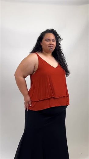 29 reactions | Our Priscilla camisole, now in a stunning terracotta orange, has quickly become a favourite. This simple yet elegant cami drapes softly from the bust and features a playful double-layered design. Cloey, our model wears a size 5 for reference. | The Carpenters Daughter | Facebook