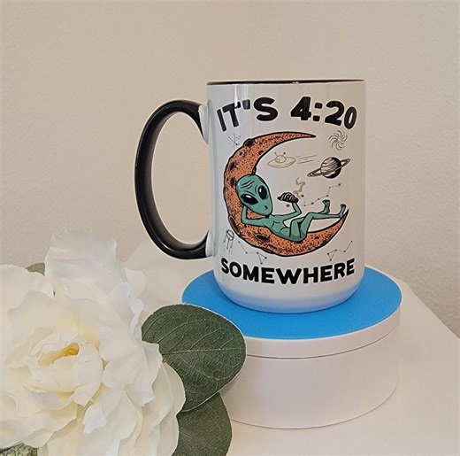 420 Mug, It's 420 Somewhere Mug 15 Oz, Coffee Cup, Coffee Mug, Stoner Gifts for Women, Adult Humor Mug, Stoner Mug, Stoner Gifts for Men - Etsy
