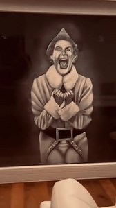 Elf made from snow spray! 😍 Who else loves this movie? 🙌 #elfthemovie #elf #snowspray #christmas #christmastree #christmasdecorations | Snow Windows