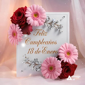 🎉 Saludo especial - 18 de enero 🎉 Hoy, 18 de enero, es un día para celebrar tu vida, tus sueños y todo lo que has logrado hasta ahora. Este nuevo año que comienzas está lleno de oportunidades para crecer, reír y disfrutar cada momento. Enero, con su espíritu de renovación, nos invita a comenzar con esperanza y entusiasmo. Que este día especial esté lleno de amor, abrazos sinceros y momentos inolvidables que llenen tu corazón de alegría. ✨ Eres único/a y tienes la capacidad de lograr cosas extr