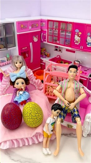 Satisfying With Unboxing Barbie Bedroom Toy, ASMR Video #shorts