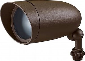 1-Light Landscape Flood Light Fixtures - 6W Non-Dimmable LED Light Fixture - Outdoor Light Fixture - Ceiling Mount Fixture - Bronze Finish; OL-07181