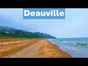 Deauville - Normandy / 4k walking tour / Plage de Deauville, Tourgéville & des ammonites / Promenade