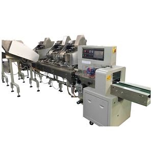 [Hot Item] High Speed Fully Automatic Horizontal Flow Pillow Packing Machine Wrapping Machine for Straw Ball Pen Pencil with Automatic Counting and Feeding System