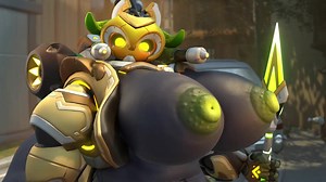 Hanzo rides Orisa to battle (Spanish Voice Acting)