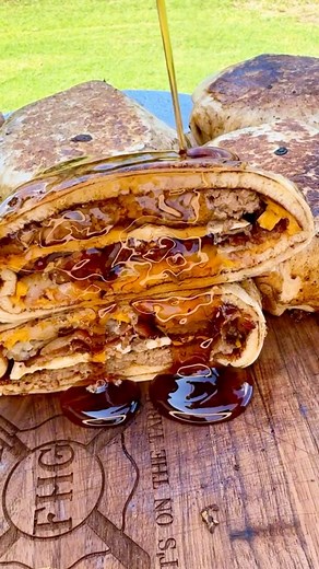 French toast crunch wrap supreme 🔥 these were surprisingly really good! Find the full recipe on my website at firehousegrub.com | Ben McGraw