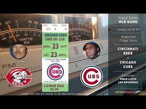 1977-Jul-28 • CIN/CHC • Cincinnati Reds vs Chicago Cubs - Radio
