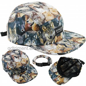 [Hot Item] 100% Polyester Snapback Flat Bill Outdoor Sport Camp Cap (TMFL6680-1)