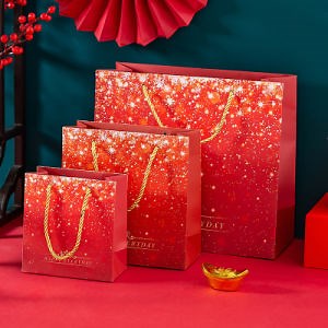 [Hot Item] Custom Shopping Gift Pink Paper Hand Carried Bag