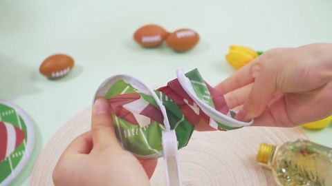 20 Pcs Football Foldable Fan 7.87 Inch Folding Hand Fan with Bag Handheld Fan Round Portable Collapsible Fan Purse Fan for Summer Travel Outdoor Activities Sports Party Favors