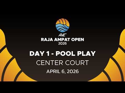 2026 AVC Beach Tour Raja Ampat - Day 1 (April 6, 2026) Center Court
