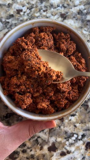 This recipe for homemade vegan chorizo is the only one you will ever need. It is spicy and crumbly, with notes of clove and coriander. https://dorastable.com/homemade-vegan-chorizo-2/ #veganmexicanfood #veganchorizo | Dora's Table Vegan Mexican Recipes