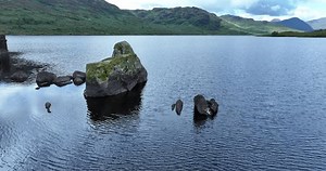 Loch Arklet Scottish Landscape 4k Drone 库存影片视频（100% 免版税）3415109171 | Shutterstock