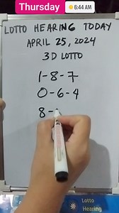Lotto Hearing April 25, 2024 Lotto Result Guide #LOTTO #lottohearing #lottoresulttoday #lottoresultstoday #Lotto #2D #3D | Daily Lotto Result Philippines | Facebook
