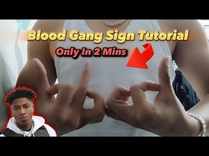 How To Do Blood Hand Sign | Easiest Tutorial #Blood #Gang_Sign #Rap #Tutorial