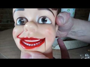 REPAIRING MOUTH ON VINTAGE DANNY O DAY VENTRILOQUIST DUMMY! REMOVING AND REPLACING HEAD