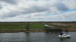 Aerial Panning Shot Across River Bure: стоковое видео (без лицензионных платежей), 1103005813 | Shutterstock