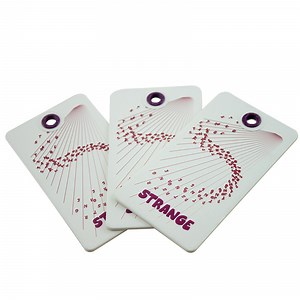 [Hot Item] Rubber Injection Logo Thick Paper Clothing Custom Hang Tag with String