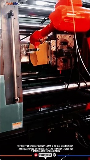 Innovation Blow Molding Machine: Robotic Extraction, Full Automation, Plastic Manufacturing #tech