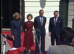 President and Nancy Reagan Greet King Juan Carlos and Queen Sofia (1987)(Newsreel) From National Archives and Records Administration (public domain) | History of Royal Women