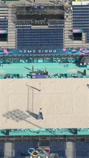 58K views · 240 reactions | You can see Olympic beach volleyball from the Eiffel Tower 勞 | Yahoo Sports | Facebook