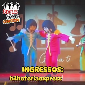🎭Beatles 4Ever Cartoon Beatles 4Ever Cartoon é a animação perfeita para fãs de todas as idades. Reviva a magia e os clássicos dos Beatles com muita diversão e aventura. Uma experiência imperdível para quem ama boa música e histórias encantadoras! 📅 09/06 - Dom. 15h00 📍 Local: Teatro Santo Agostinho - R. Apeninos, 118 - Liberdade, São Paulo - SP, 01533-000, Brasil 💲Ingressos a partir de R$ 35,00 Taxa de Serviço #Beatles4EverCartoon #TeatroSantoAgostinho *Os valores podem mudar sem aviso prévi