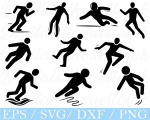 Slippery Icon Svg, Slippery Silhouette, Dxf, Png - Etsy Canada
