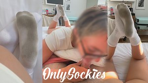 Dirty Gym Sock Teen Gives Deepest Blowjob!
