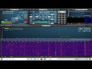 10 Meter activity on SDRplay RSP1A With W6LVP magnetic amplified loop antenna