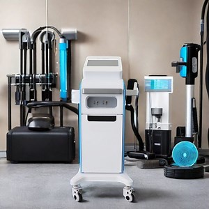 Hb102 Physiotherapy Equipment 10.2-Inch True Color Touch Screen Cart-Based Shock Wave Therapy Device