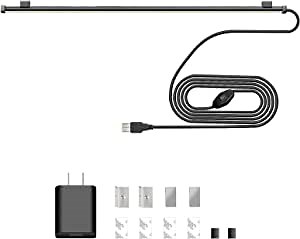 Led Under Cabinet Lighting,Plug in Closet Lights Under Bookshelf Led Light Bar for Room,16inch USB Under Counter Kitchen Lighting,Magnet Mounted Desk Lights for Cupboard,Shelf,Closet