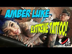 Amber Luke gets the MOST INTENSE TATTOO! Wow best /what about think Share