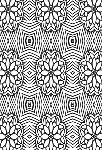 vector geometric flower shapes and pattern background design
