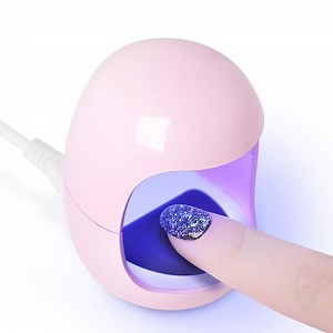 [Hot Item] Portable Small LED&UV Hybrid Nail Lamp Mini Nail Gel Curing Lamp One Finger Nail Dryer