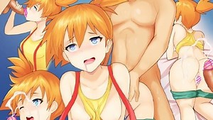 Ginger Teen Misty from Pokemon Public Beach Sex