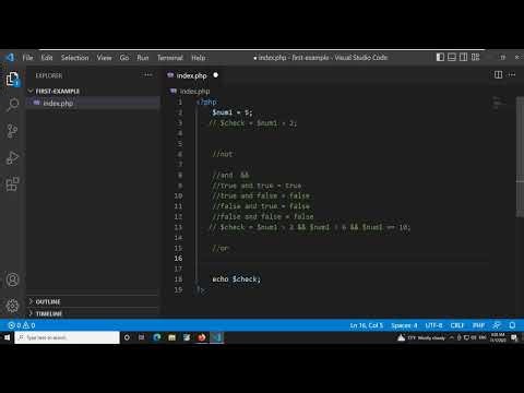 18- العمليات المنطقية PHP Logical Operators