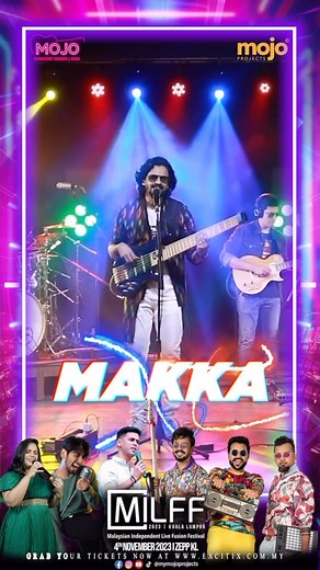 ⚡️[MILFF2023 - The Final Concert of the Mojo Concert Series 2023] 🌟 ✨Join us for an evening of music and entertainment featuring Makka (Rahul Nambiar, Ranjith Govind, Aalaap Raju) as they give a fiery performance along with Saindhavi, Krishh and the talented RK Adithya.🔥 Grab your tickets now and participate in this special event that’s guaranteed to have a great time for everyone! 💥 4th November 2023 | ZeppKL @singerkrish @saindhavi_prakash @makkaband @rahulnofficial @aalaapraju @ranjithkg @