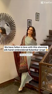 Beautiful and intricate Kalamkar on pure raw silk. Finest Kashmiri craftsmanship. To view these heirloom pieces visit @Shawlsbyhinafarooq . . . #kalamkari #kalamkar #kalamkarbyhinafarooq #bridesandyou #bridesandyouexclusive #eid #eidulfitr #eidpakistan #eid2024 | Brides & You | Facebook