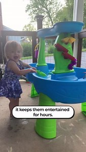 Let your little one have some backyard fun with The Rain Showers Splash Pond Water Table! 💧☀️ This two-tier water table is designed for toddlers and comes with side flippers, maze pieces, spinners and ramps to keep kids entertained for hours! Shop the Amazon best-seller here: http://ow.ly/8xY350OthF7 #WaterTable #Step2 #step2kids #summer #kidsactivity | Step2