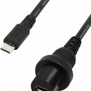 [Hot Item] IP67 Automotive USB Cable Male to Female 5pin Panel Mount Extension Connector