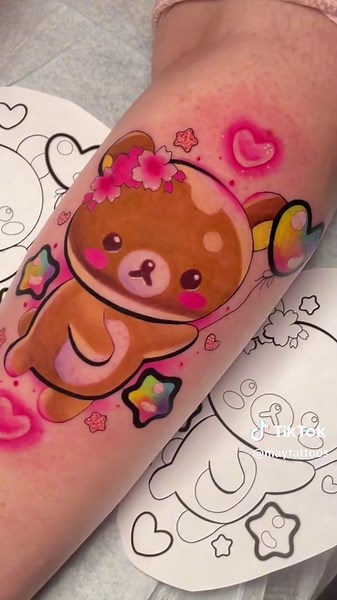 Kawaii tattoos this time 😁💓💓 #anime #animetattoo #kawaii #kawaiitattoo #houstontattooartist