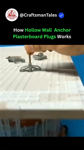 How Hollow Wall Anchor Plasterboard Plugs Works | Craftsman Tales