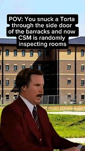 You snuck the Torta through the side door but now CSM is doing random room inspections #army #marines #barracks #soldier #forthood | USAMM