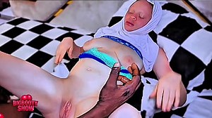 Pretty albino with wet pussy feels so good