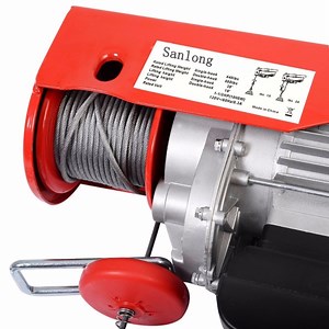 [Hot Item] Qingyuan Juli 220V Fixed PA1000 Mini Electric Hoist Building Winch Cable Hoist for Sale