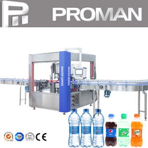 [Hot Item] Pm-8000 Mineral Water Line Automatic Rotary Type Plastic Bottle Body OPP Hot Melt Glue Labelling Machine